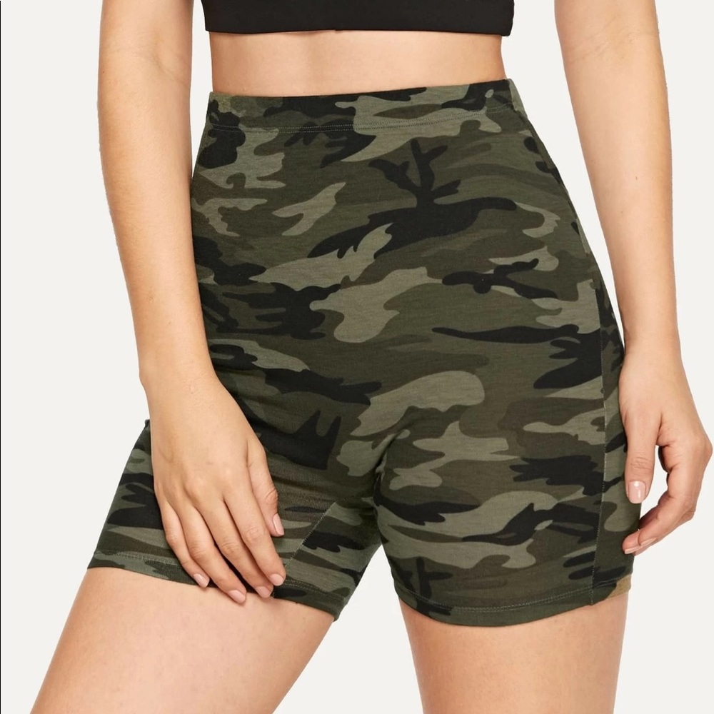 Camo Biker Shorts